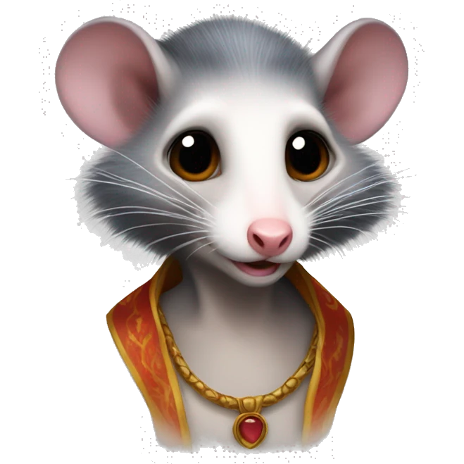 Virginia Opossum as a Genie emoji