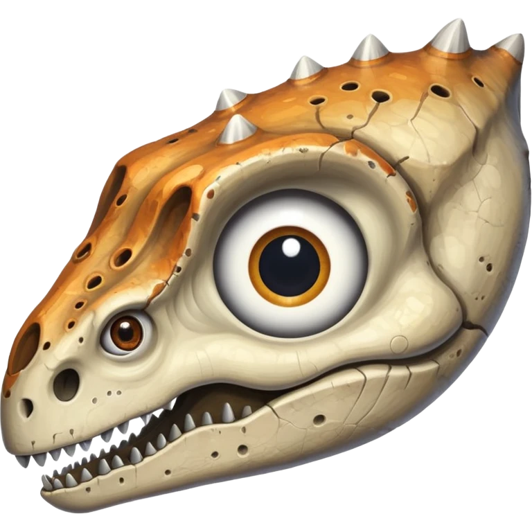 a dniasour bone with eyes emoji