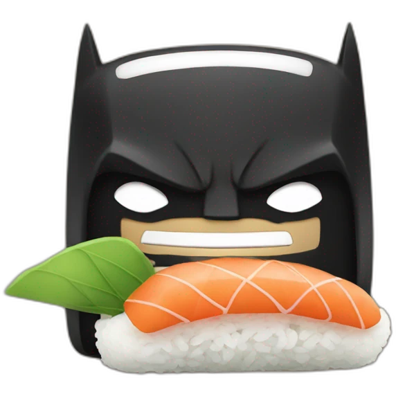 Batman sushi emoji