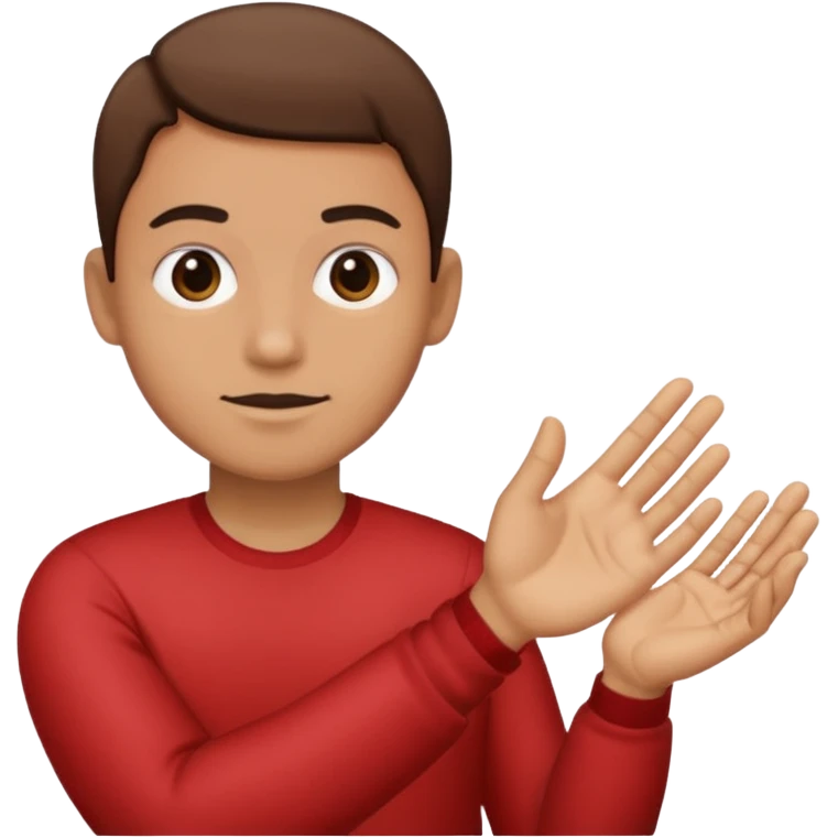 Un bonhomme tenant un 6 dans la main gauche et un 7 dans la main droite emoji