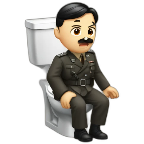 Hitler au toilette emoji