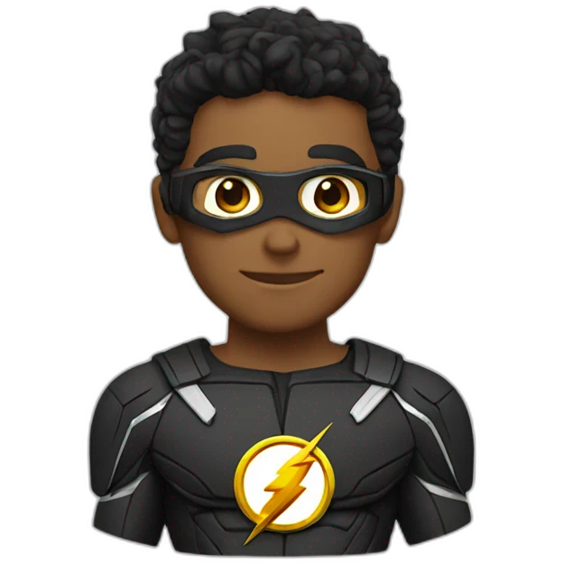 the flash character emoji
