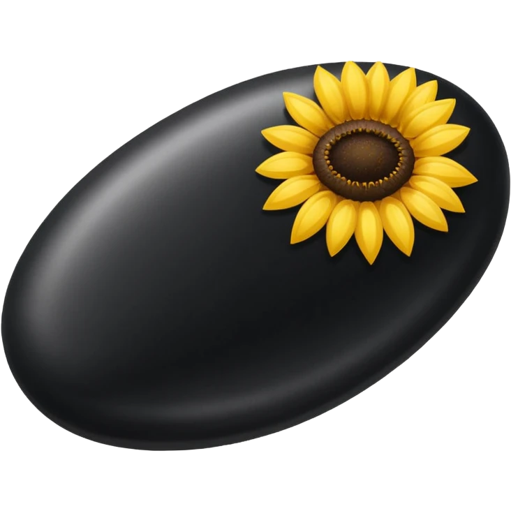 black sunflower seed emoji