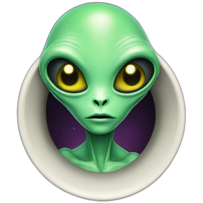 Alien in saucer emoji