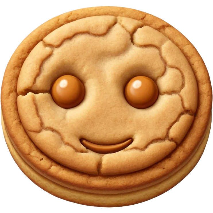 snickerdoodle cookie with cinnamon sugar coating emoji