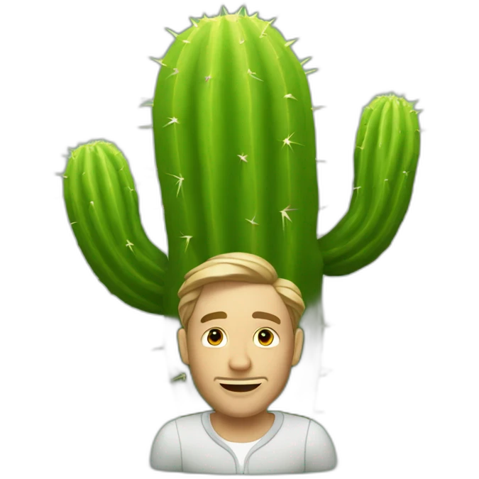 Man in a cactus suits emoji