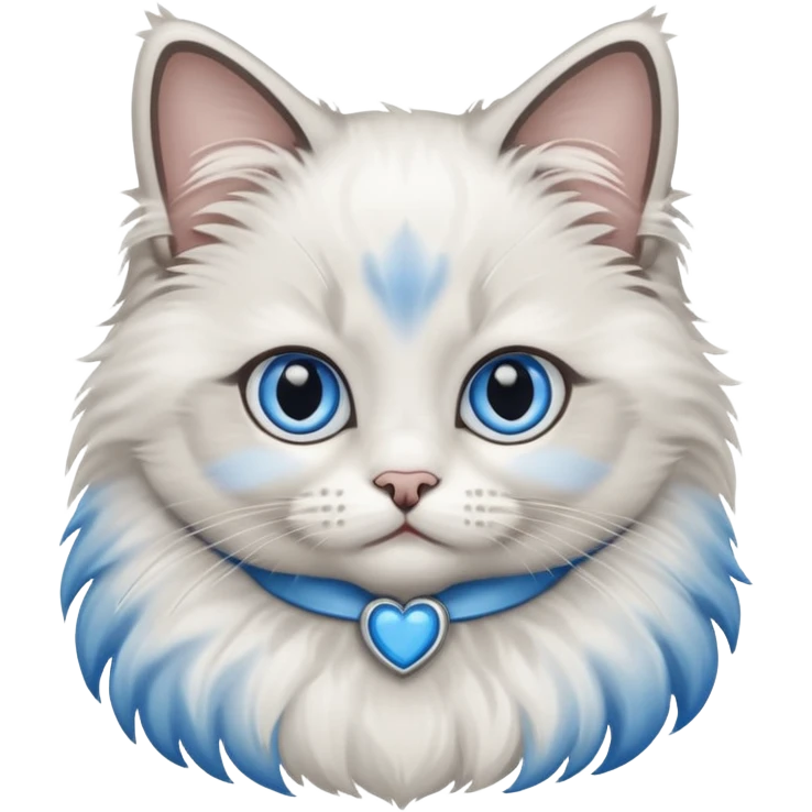 Baby ragdoll cat emoji