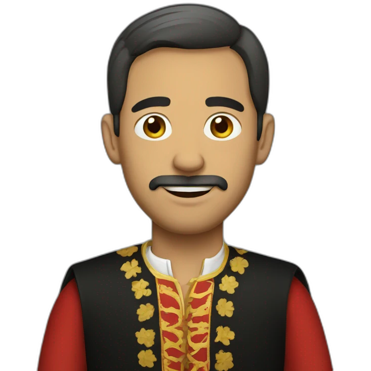man wearing spanish clothing emoji