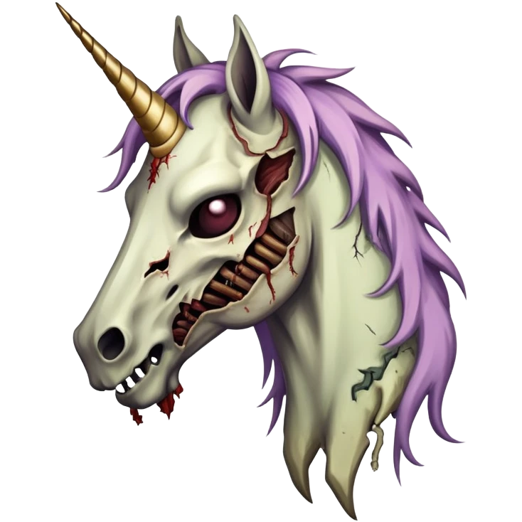 Zombie unicorn emoji