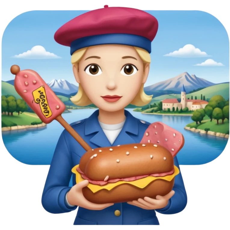  SPAM meat jeff koons style sculpture art french portrait landscape  emoji