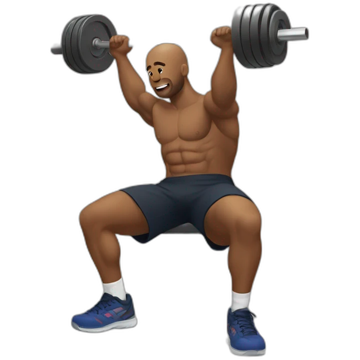 Lifting at gym emoji