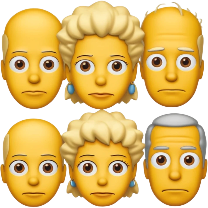 the simpsons, Different character. emoji