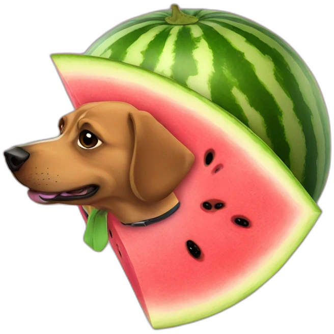 WATERMELON DOG emoji