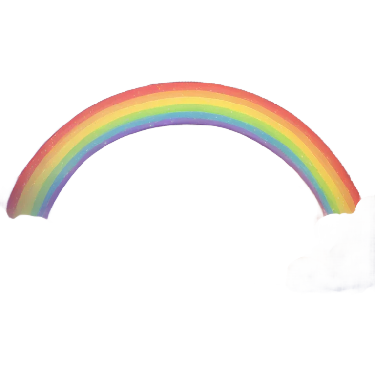 Sky with stars and rainbow emoji