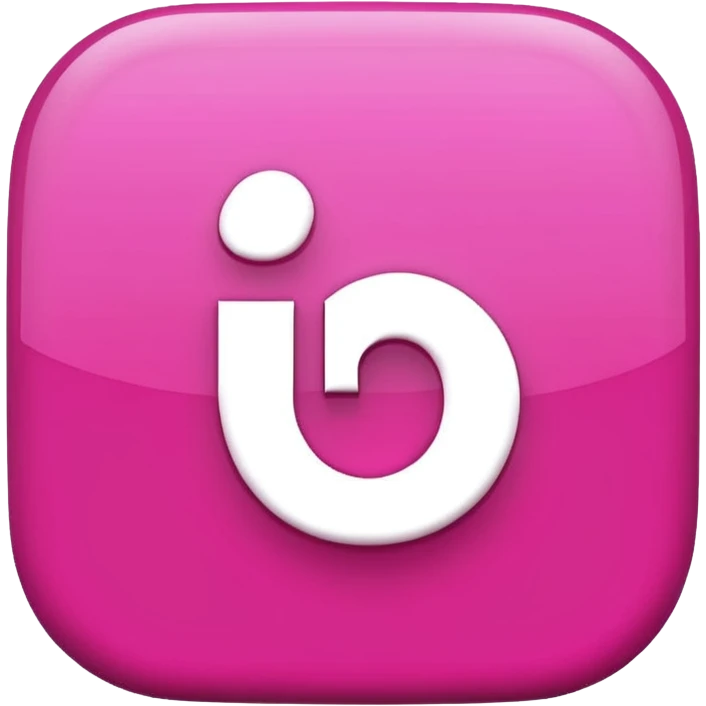 pink 3d Pinterest logo emoji