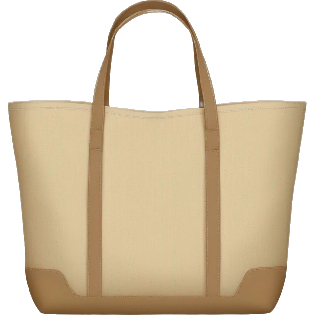 beige tote bag emoji
