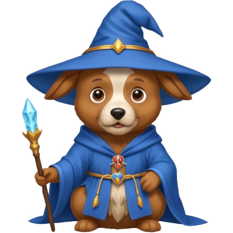 Dog wizard emoji