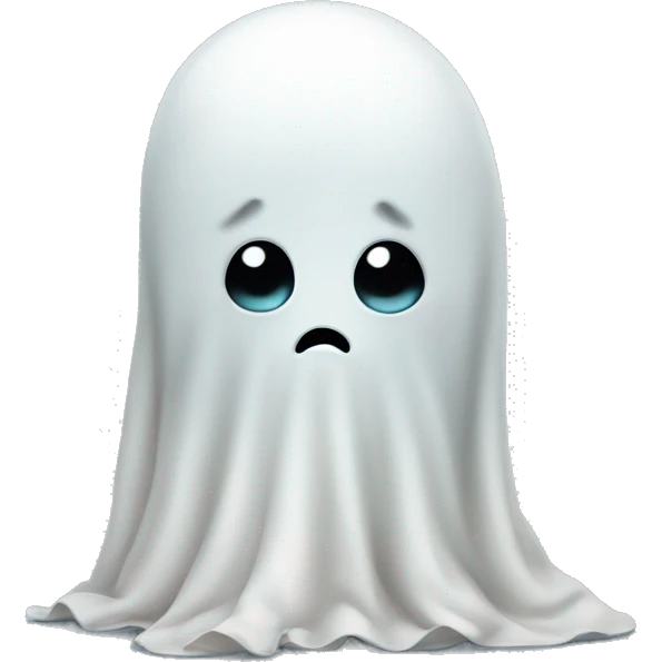 Sad baby ghost emoji