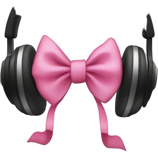 Headphones with bows  emoji