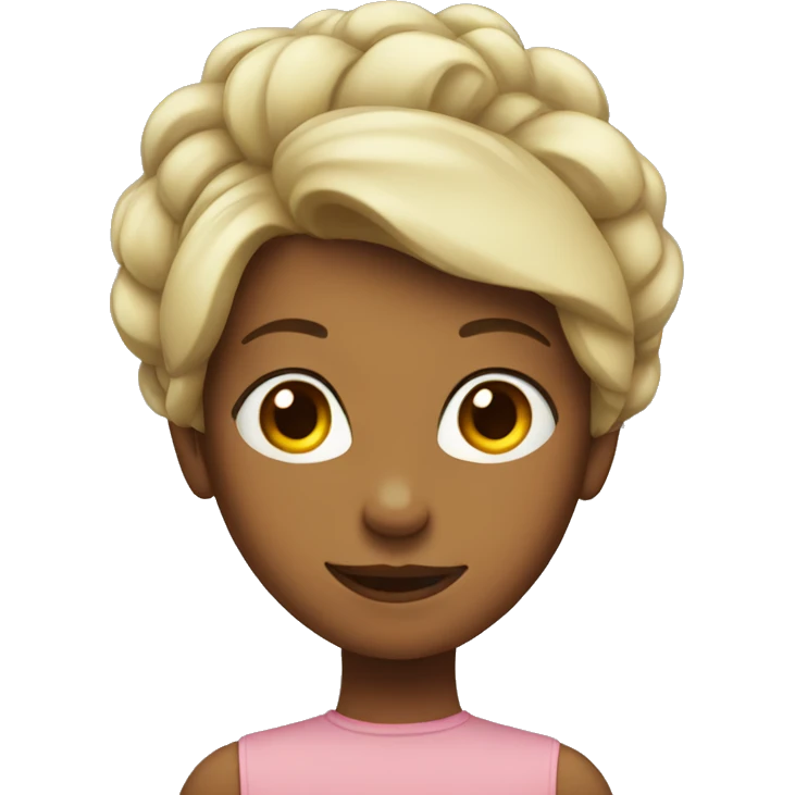 Girl with hair up emoji