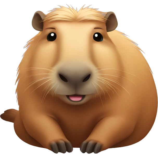 capybara sunbathing emoji