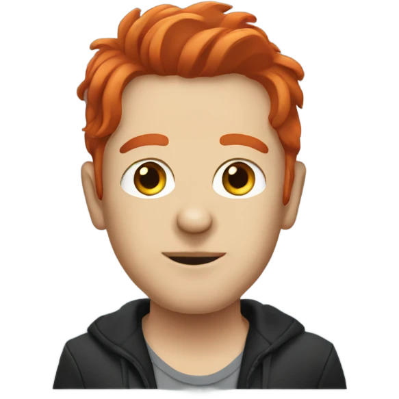 sounproducer with red hair emoji