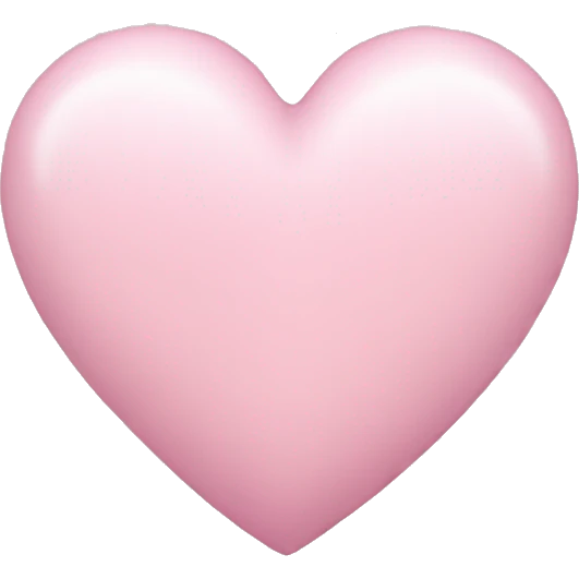 Light pink heart emoji