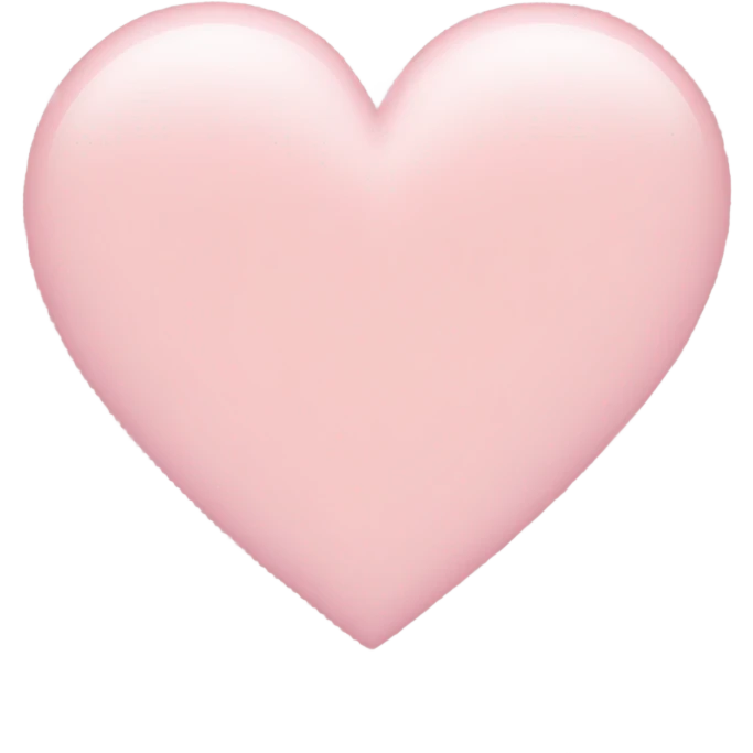 Light pink heart emoji
