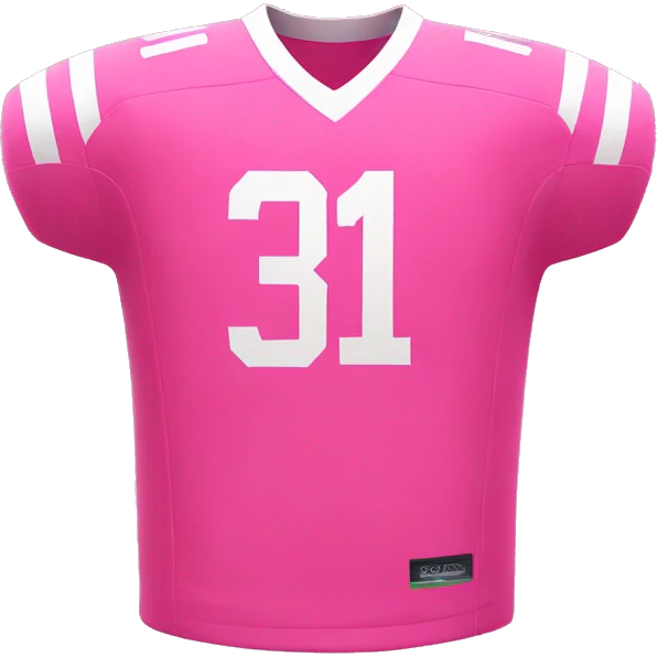 Pink fotball jersey oversized emoji