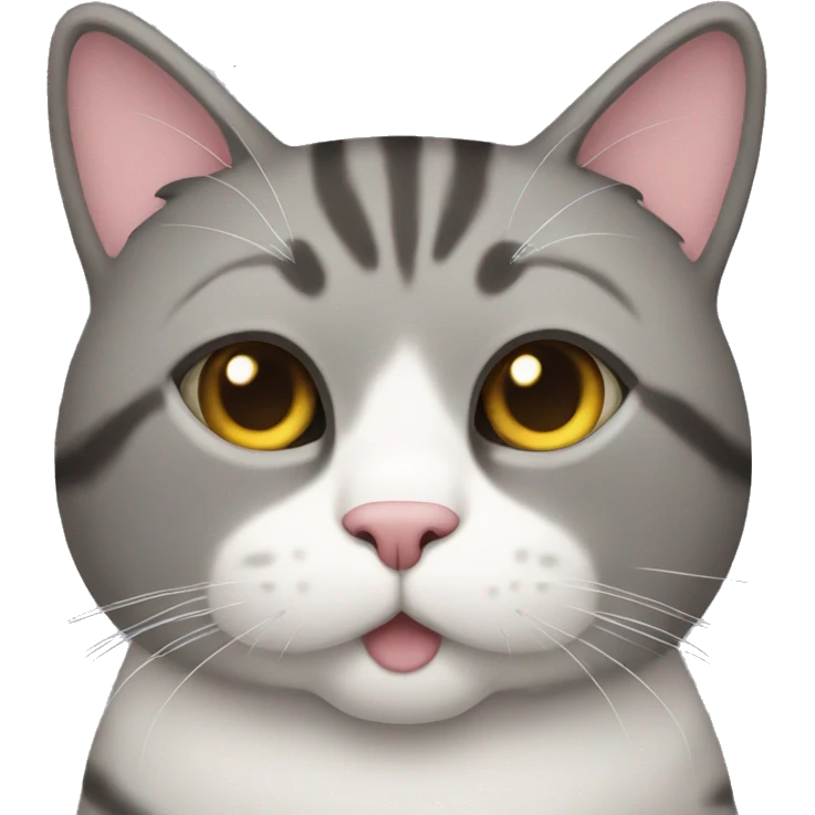 Chunky cat emoji