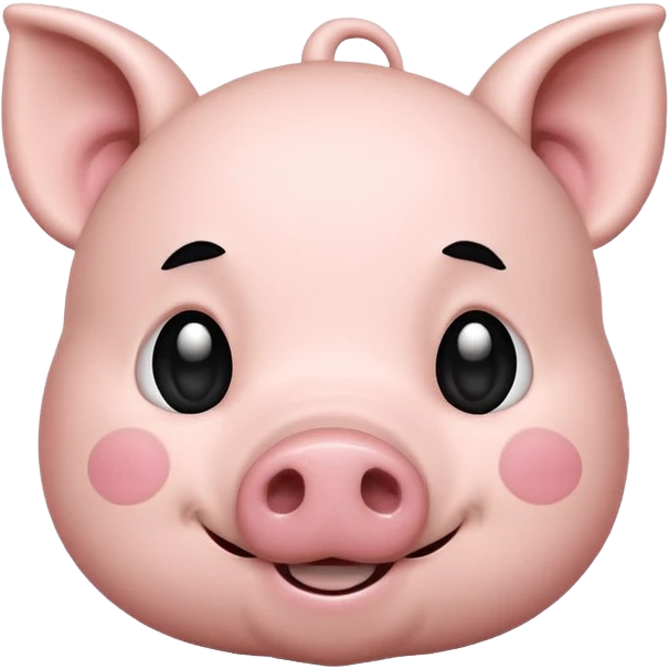 black and white pig emoji cute expression emoji