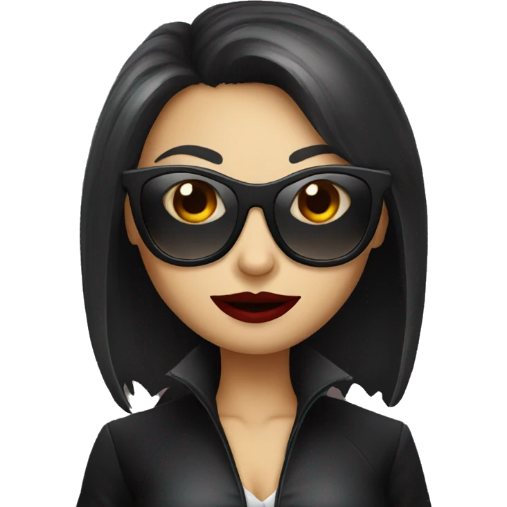 Female vampire with sunglasses emoji