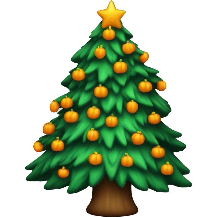 Halloween Christmas tree emoji