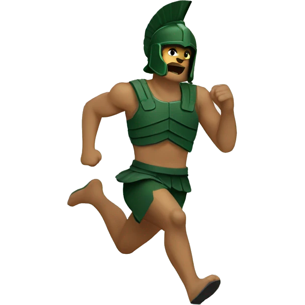 Spartan running emoji