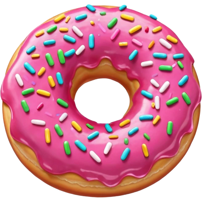 create pink dounut emoji emoji
