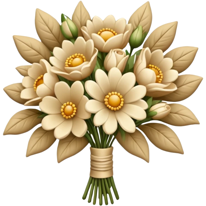 beige floral boquet emoji
