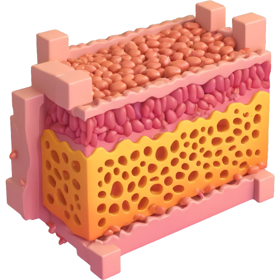 3D cross-sectional view of biological membrane with visible phospholipid bilayer, proteins, cholesterol, carbohydrate chains, rendered with depth, labeled components, educational and realistic style, no organelles emoji