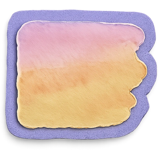soft pastel hand-painted watercolor brush stroke for borders emoji