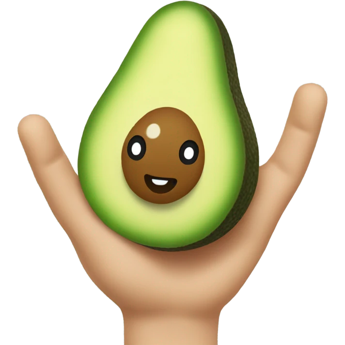 avocado high five emoji