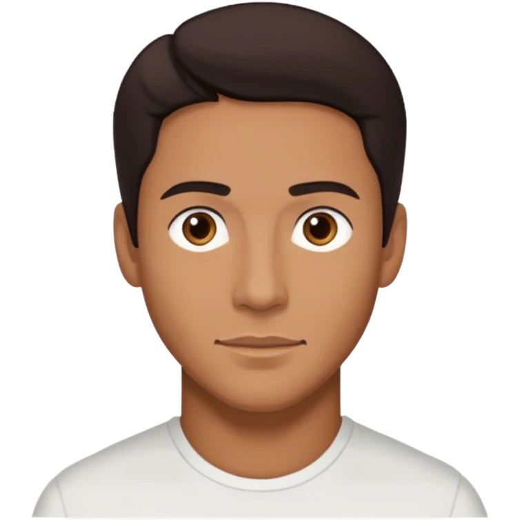 Brian White (Actor) with dark brown hair emoji