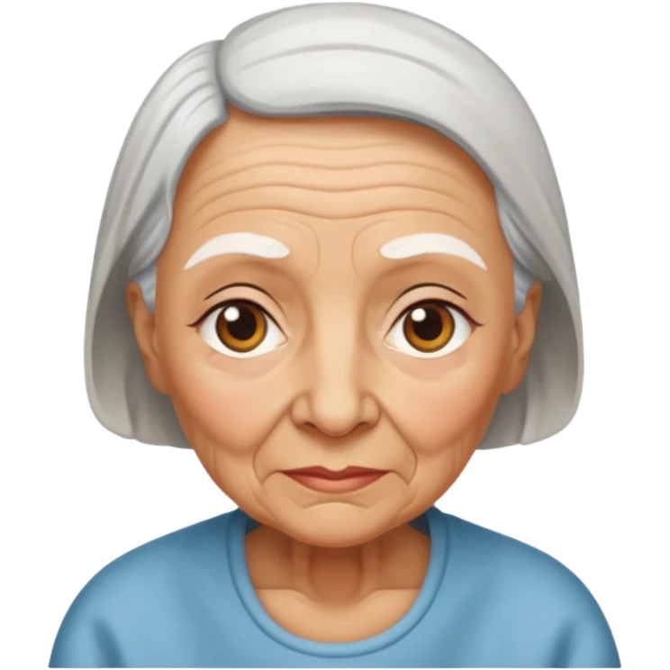 bald grandma emoji