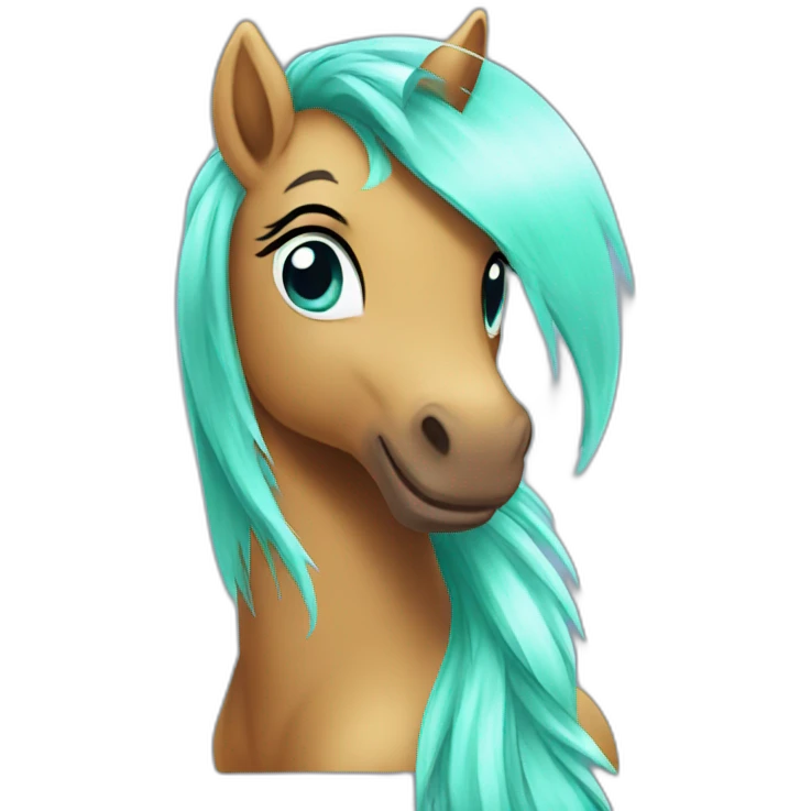 Aqua-poney emoji