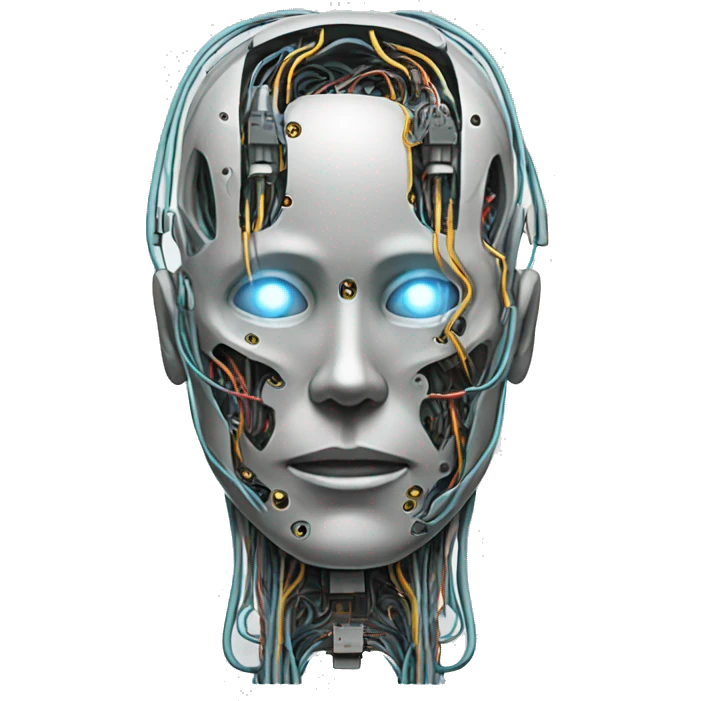 dead cyborg wires and circuits  emoji