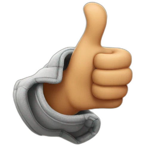 disney glove thumb up emoji