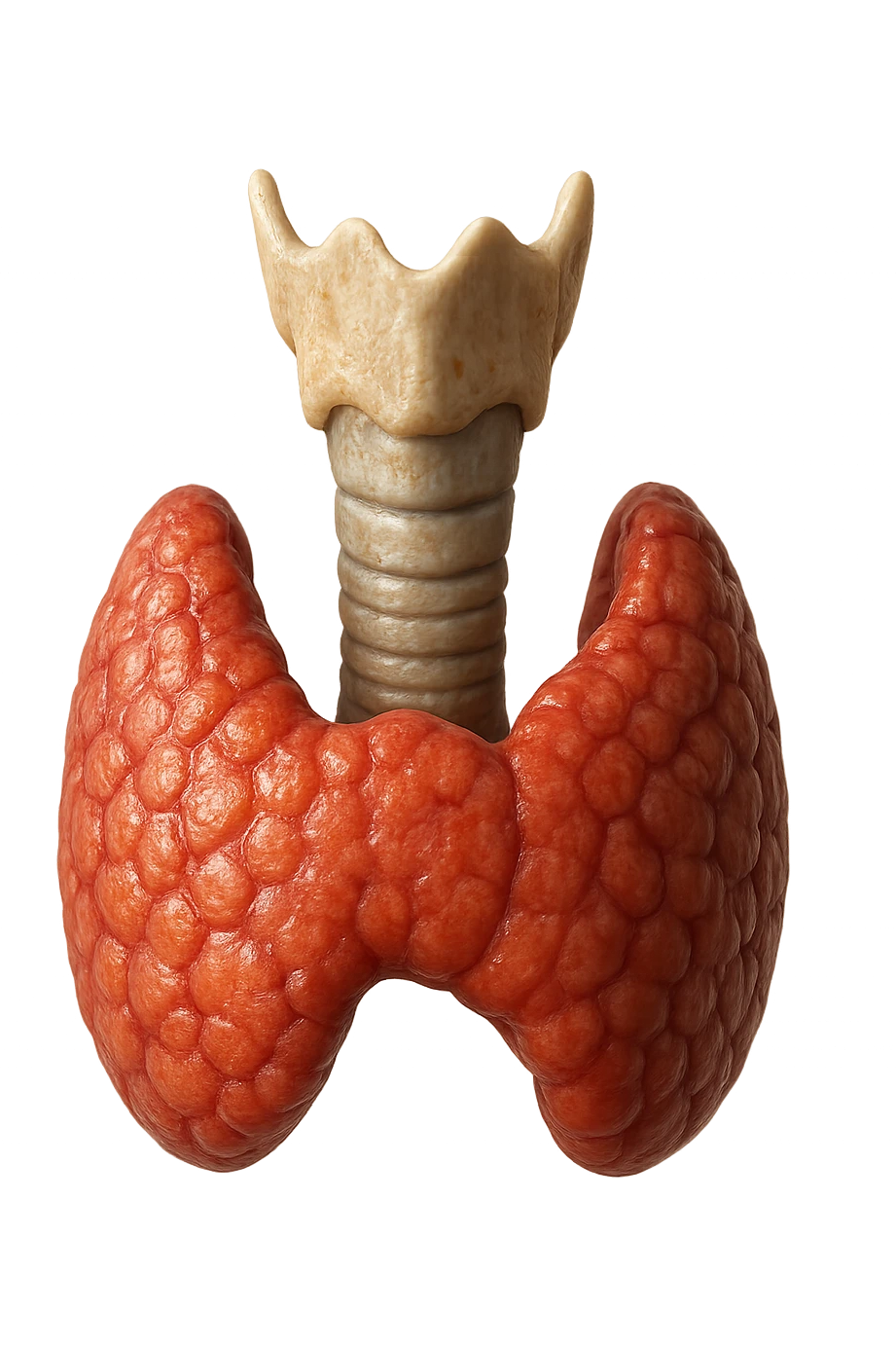 tiroide umana anatomica fluttua in aria realistici in 4k emoji
