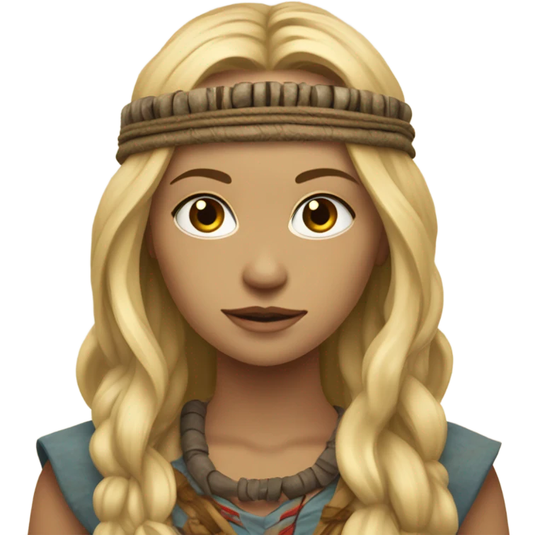 Blonde cave women emoji
