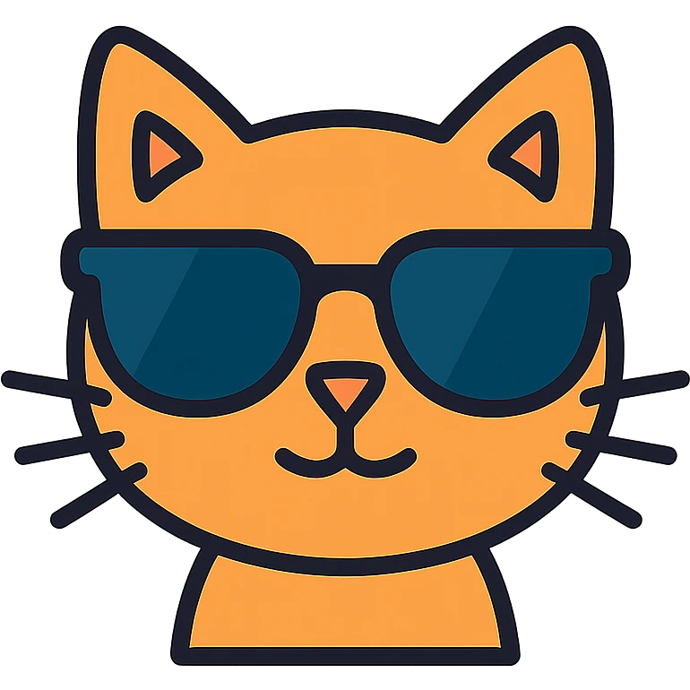cat wearing sunglasses emoji