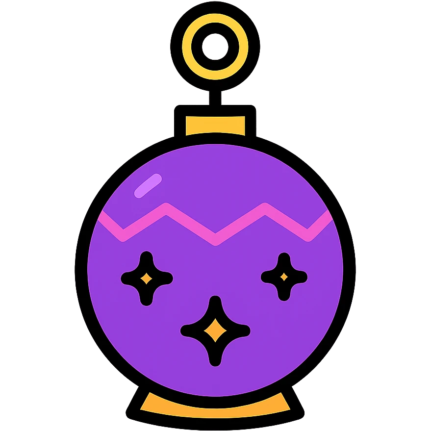 A witch's ball emoji