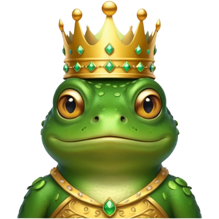 frog in royal outfit emoji