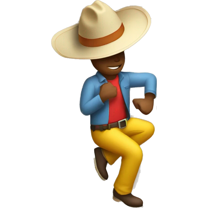 Man with sombrero climbing wall  emoji